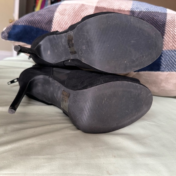 Charlotte Russe // Peep Toe High Heel Mesh Bootie // Women’s 9 - Picture 5 of 9